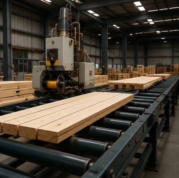 Timber moving along the Lviv-Pak production line